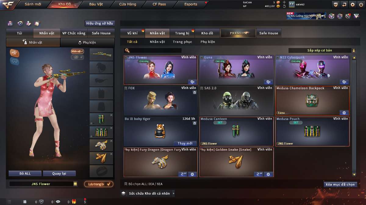 shop acc cf uy tin gia re